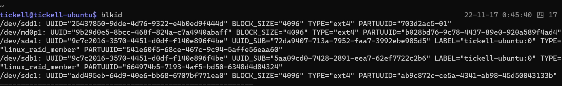 blkid